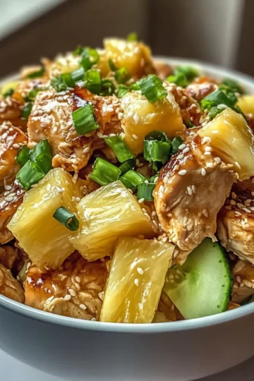 Teriyaki Pineapple Chicken Salad