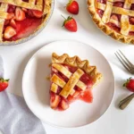 Heavenly Rhubarb Crisp with Dreamy Strawberry Ice Cream