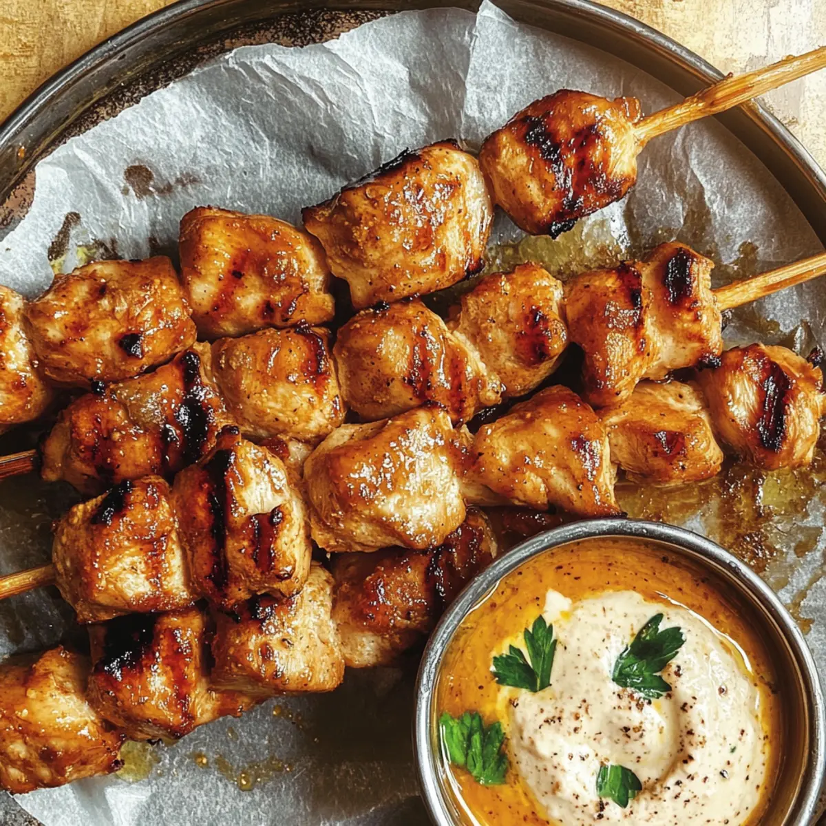 Grilled Chicken Skewers