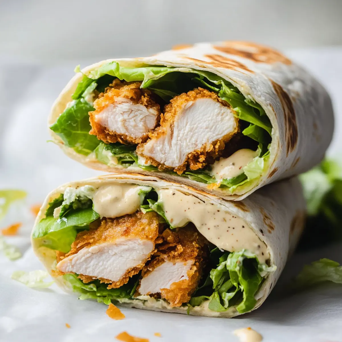 Chicken Caesar Wraps