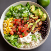 Burrito Bowls Grilled Chicken with Cilantro Lime Rice