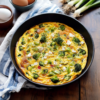 Frittata with Broccoli, Scallions, and Feta