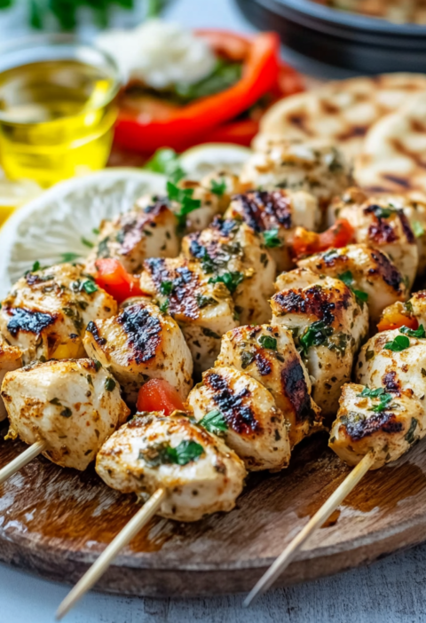 Simple Chicken Souvlaki Recipe with Marinade for Family Dinner