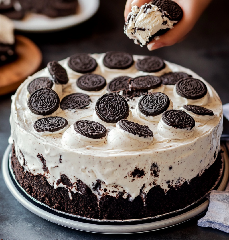 Cookies and Cream Ice Cream Cake - The Ultimate No-Bake Party Dessert