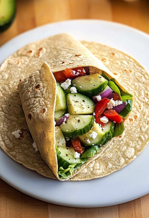 Hummus Veggie Wraps