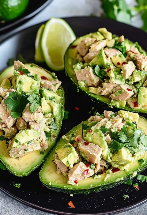 Avocado Tuna Salad Boats: Easy No-Cook Healthy Lunch Recipe