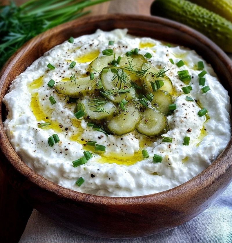 Cottage Cheese Pickle Dip Recipe Perfect for Parties 1 Cottage Cheese Pickle Dip Recipe Perfect for Parties