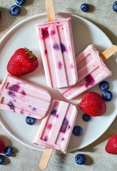 Homemade Popsicles: Easy Yogurt and Berry Summer Treats
