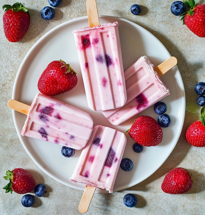 Homemade Popsicles: Easy Yogurt and Berry Summer Treats