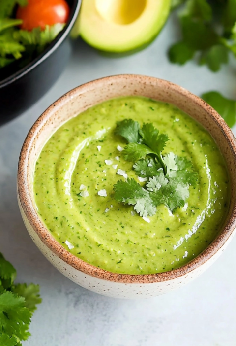 Creamy Avocado Lime Dressing Recipe for Salads