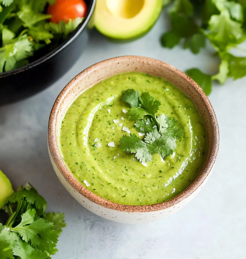 Creamy Avocado Lime Dressing Recipe for Salads