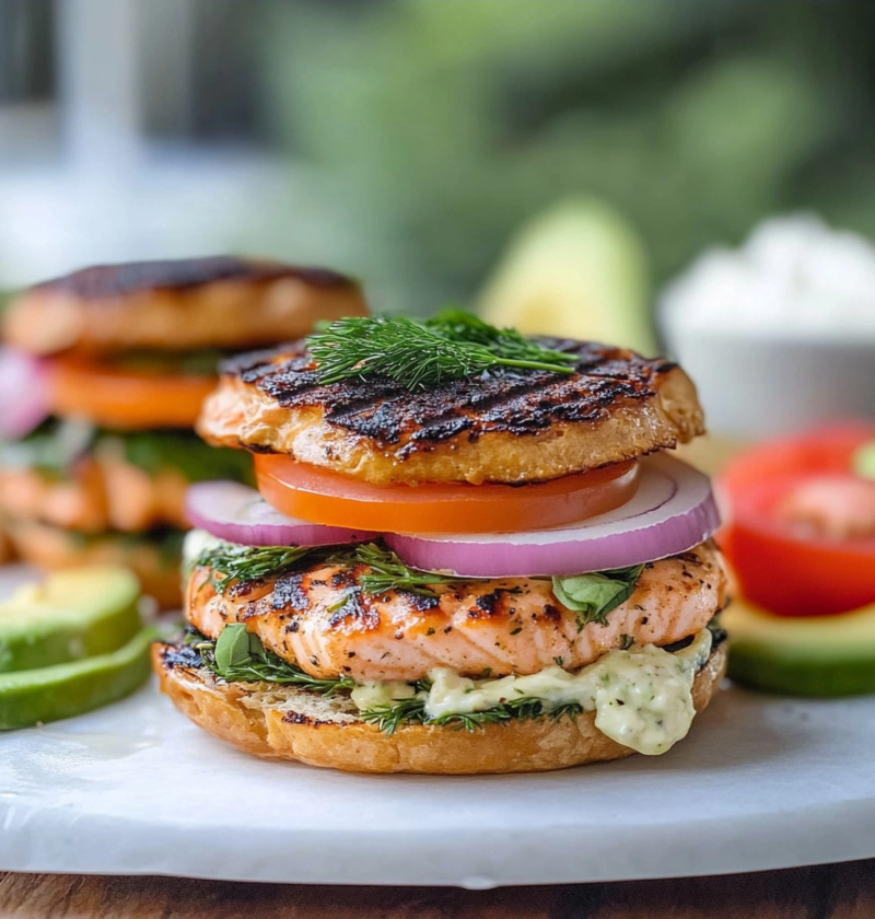 Grilled Salmon Burgers Recipe for Summer Dinners 1 Grilled Salmon Burgers Recipe for Summer Dinners