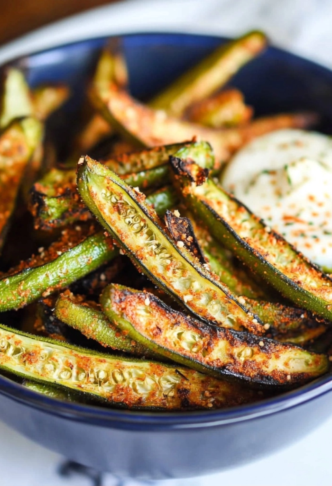 Okra Fries: Perfectly Crispy Baked Side