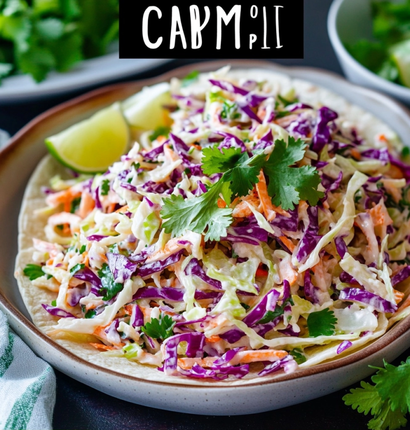 Cabbage Slaw for Fish Tacos Recipe 1 Cabbage Slaw for Fish Tacos Recipe