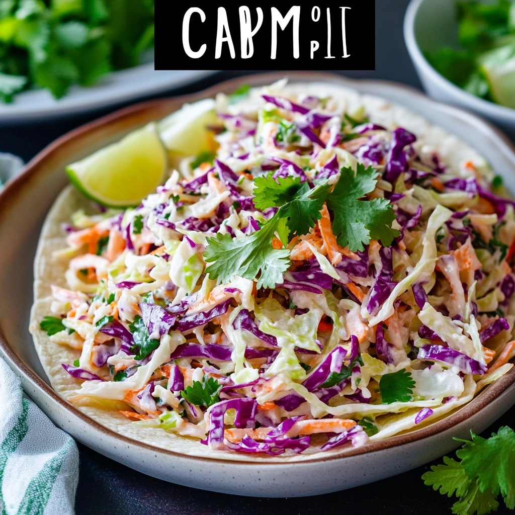Cabbage Slaw for Fish Tacos Recipe 2 Cabbage Slaw for Fish Tacos Recipe