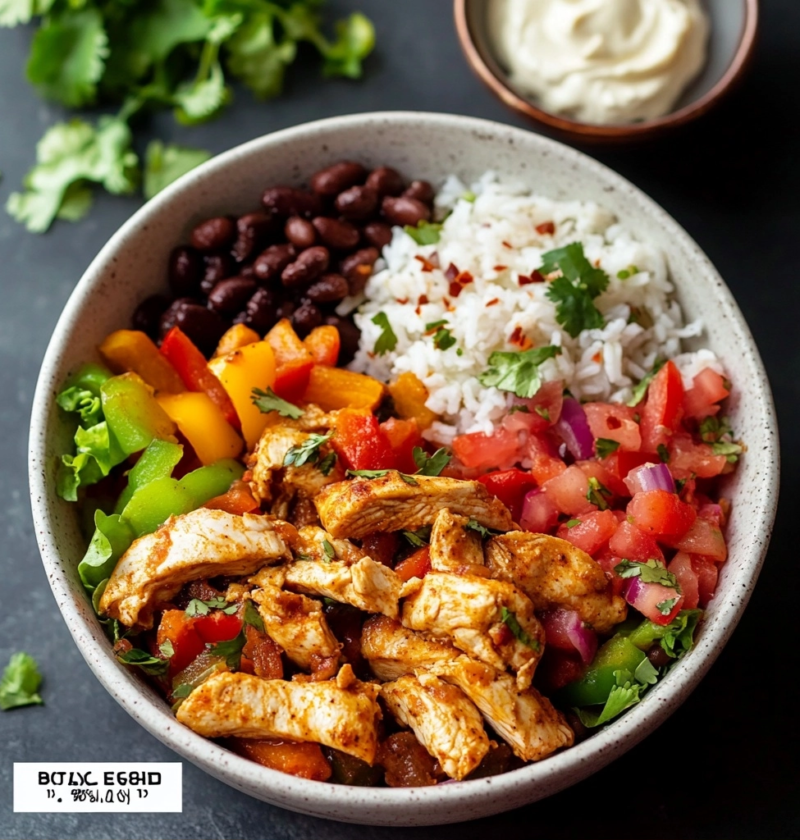 Chicken Fajita Burrito Bowls for a Quick Dinner 8 Chicken Fajita Burrito Bowls for a Quick Dinner