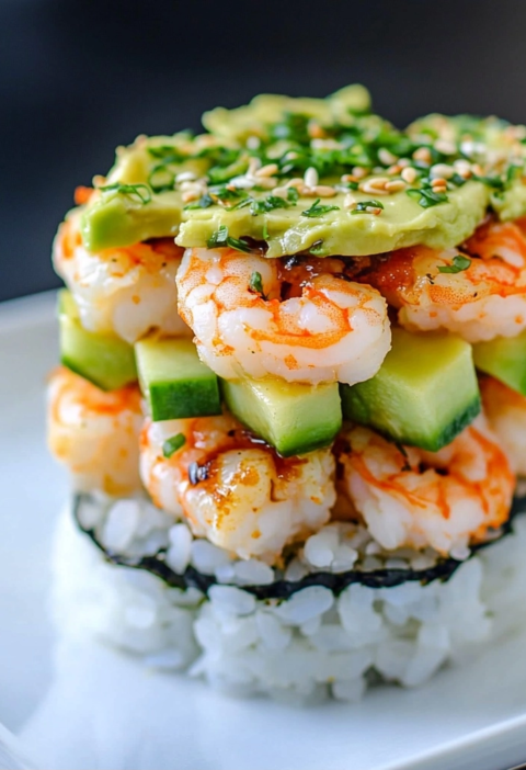 Shrimp Sushi Stacks: Ultimate Crunchy & Fresh Dinner Recipe