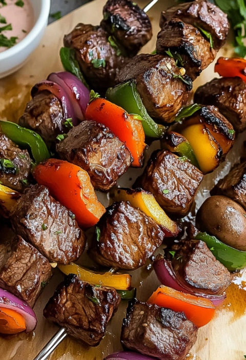Juicy Steak Kabobs with Perfect Marinade