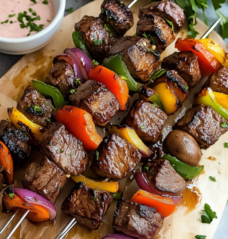 Juicy Steak Kabobs with Perfect Marinade 1 Juicy Steak Kabobs with Perfect Marinade