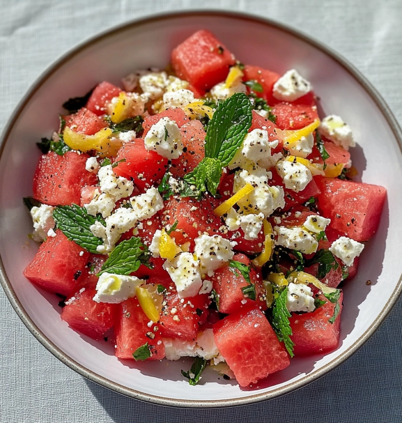 Watermelon Feta Mint Salad: A Refreshing Summer Side Dish 1 Watermelon Feta Mint Salad: A Refreshing Summer Side Dish