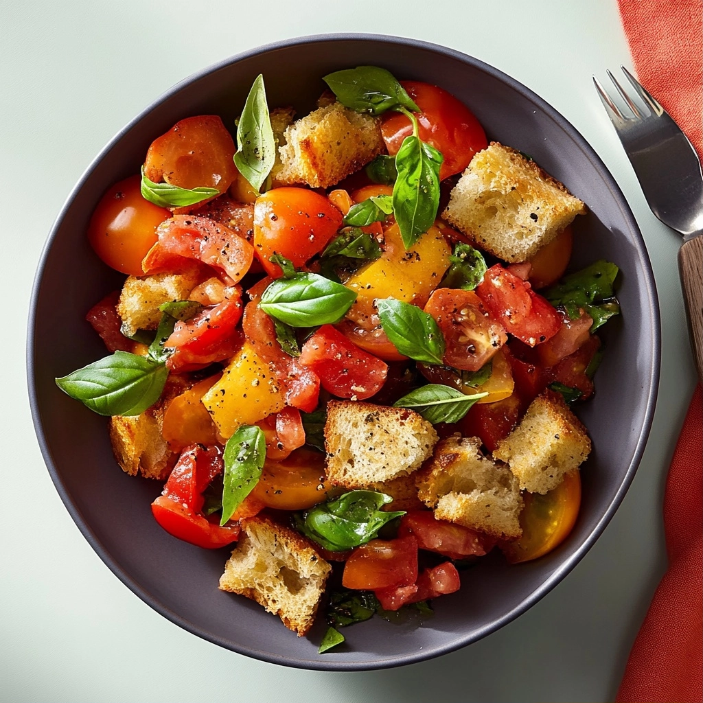 Classic Panzanella Salad with Rustic Italian Bread 2 Classic Panzanella Salad with Rustic Italian Bread