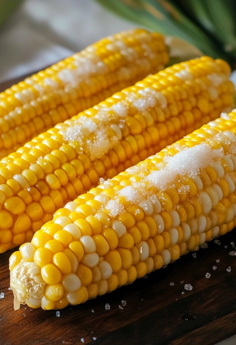 Perfect Boiled Corn on the Cob with Honey and Lemon